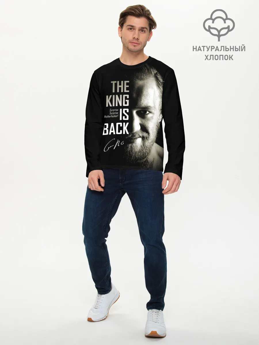 Мужской лонгслив базовый / Конор Макгрегор