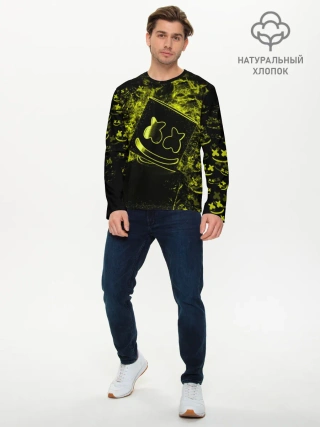 Мужской лонгслив базовый / Marshmello