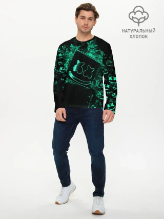 Мужской лонгслив базовый / Marshmello