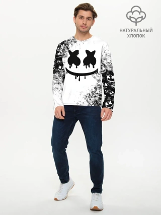 Мужской лонгслив базовый / Marshmello