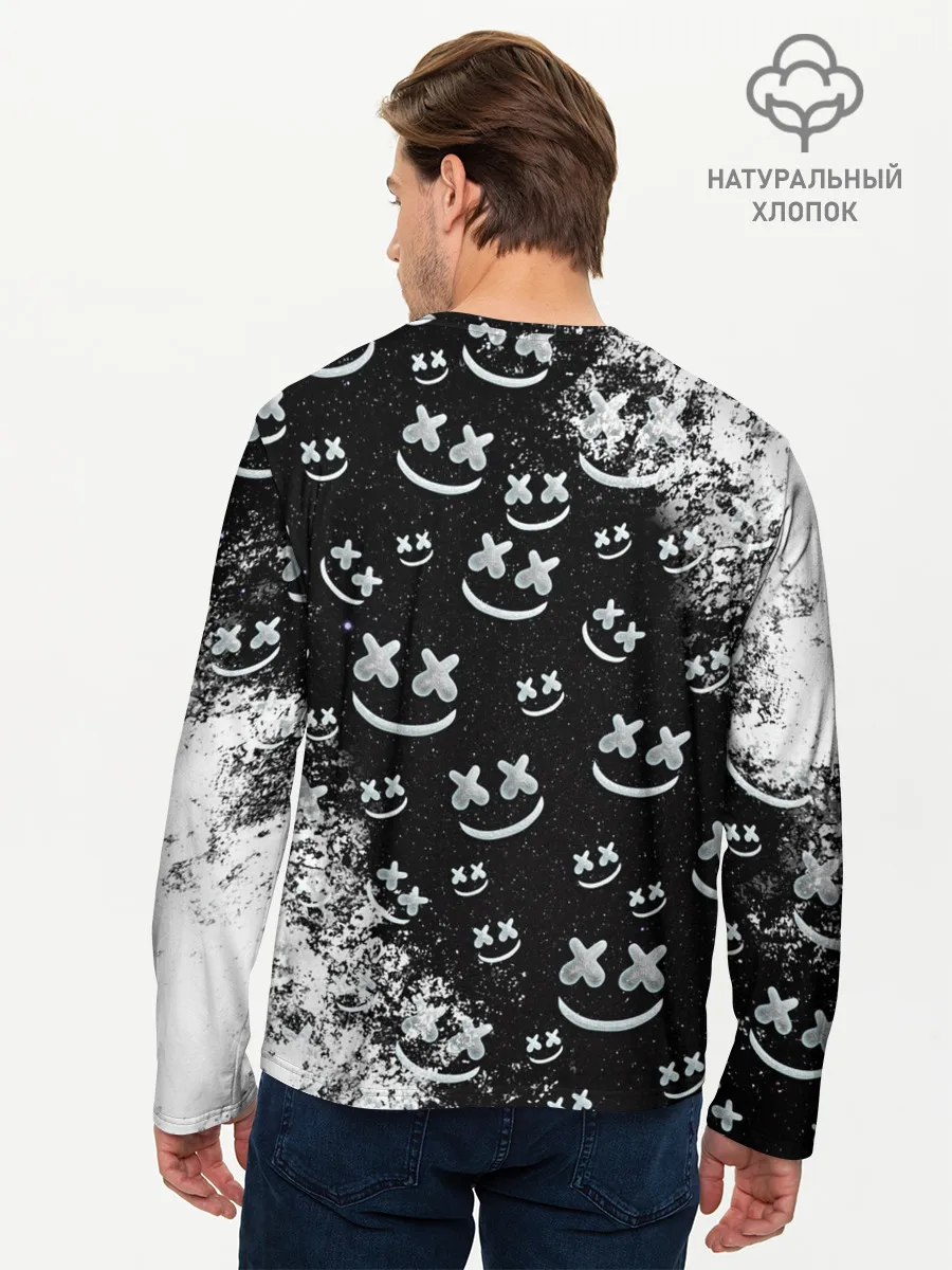 Мужской лонгслив базовый / Marshmello
