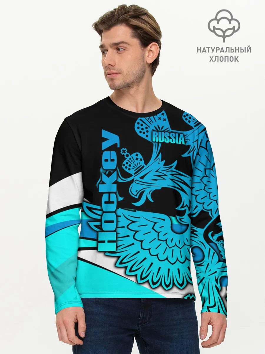 Мужской лонгслив базовый / Hockey