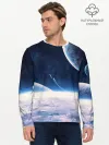 Мужской лонгслив базовый / Космос
