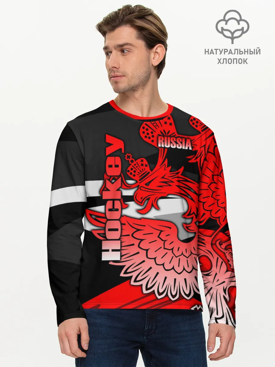 Мужской лонгслив базовый / Hockey