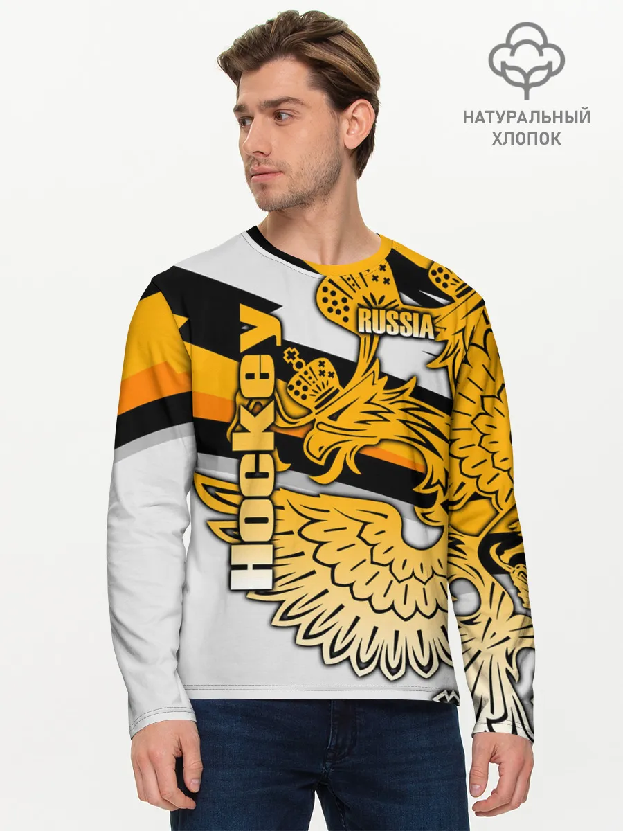Мужской лонгслив базовый / Hockey