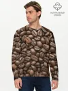 Мужской лонгслив базовый / Coffee