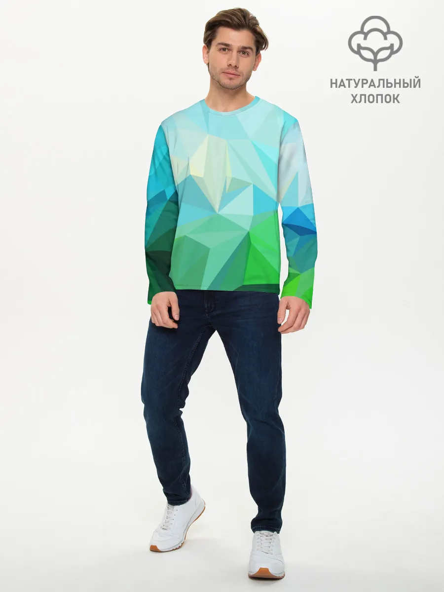 Мужской лонгслив базовый / GEOMETRY