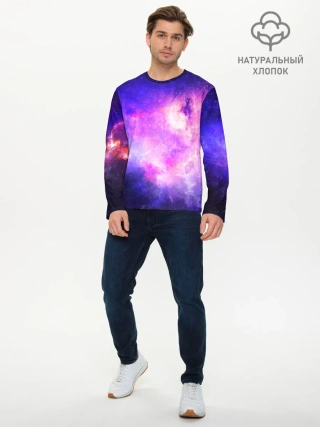 Мужской лонгслив базовый / КОСМИЧЕСКИЕ КРАСКИ