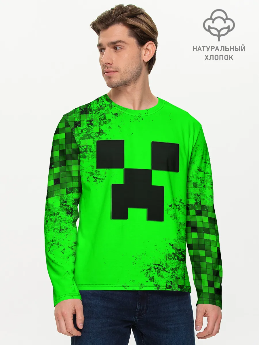 Мужской лонгслив базовый / MINECRAFT