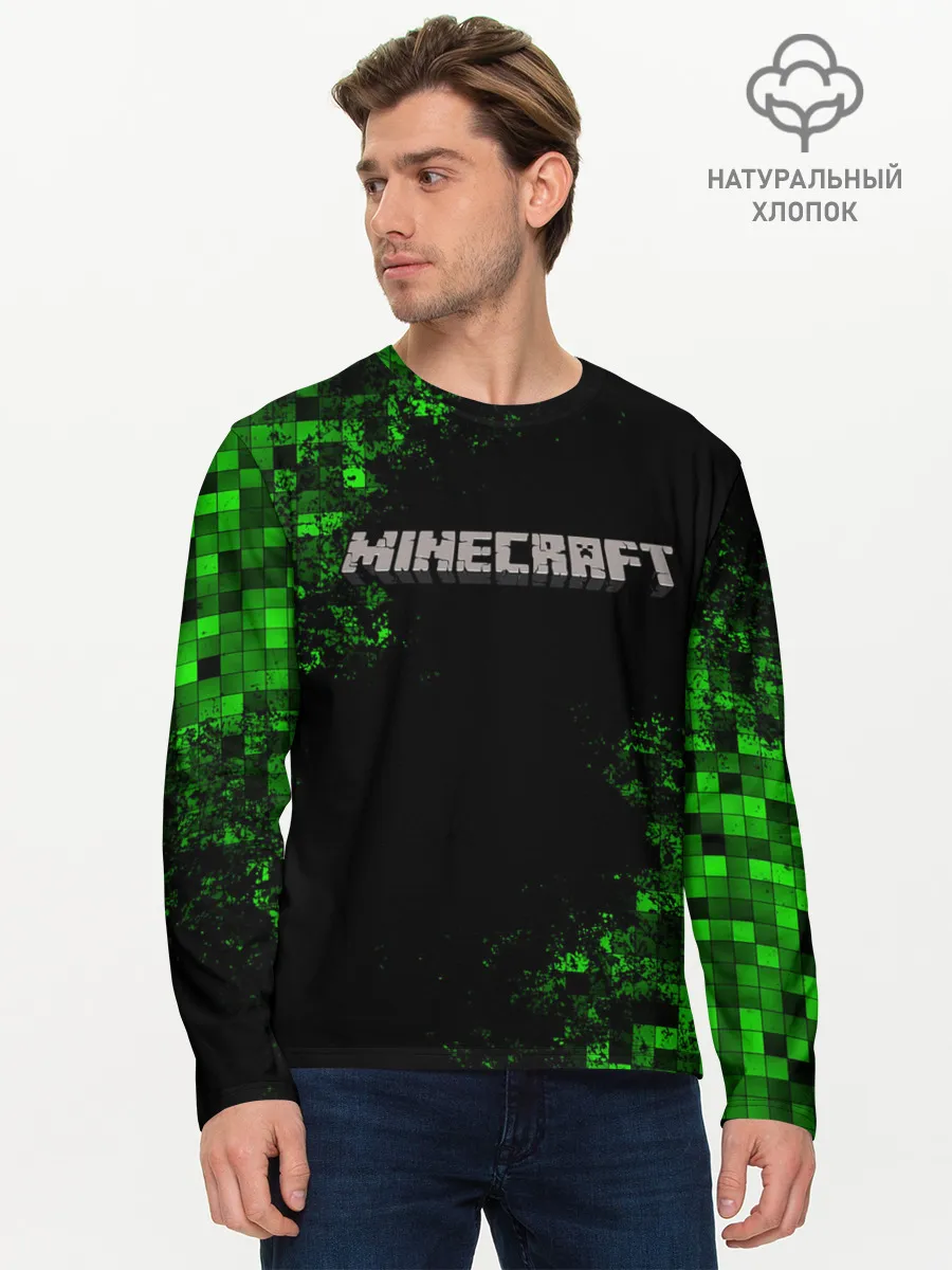 Мужской лонгслив базовый / MINECRAFT