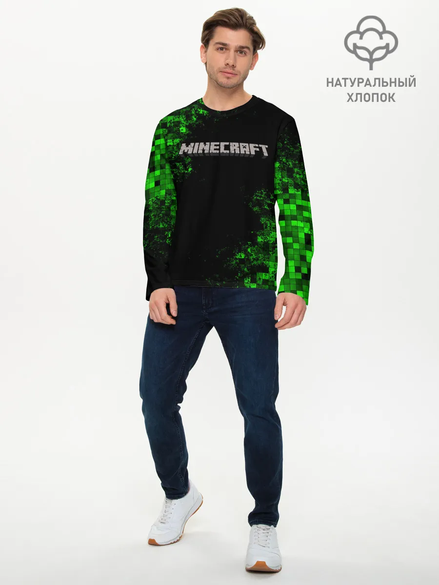 Мужской лонгслив базовый / MINECRAFT