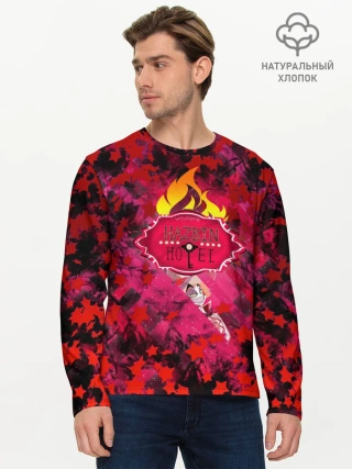 Мужской лонгслив базовый / Hazbin Hotel