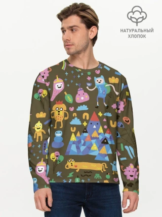 Мужской лонгслив базовый / Время приключений Зима