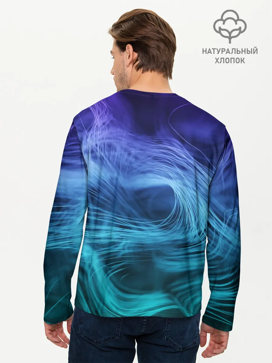 Мужской лонгслив базовый / Линии материи