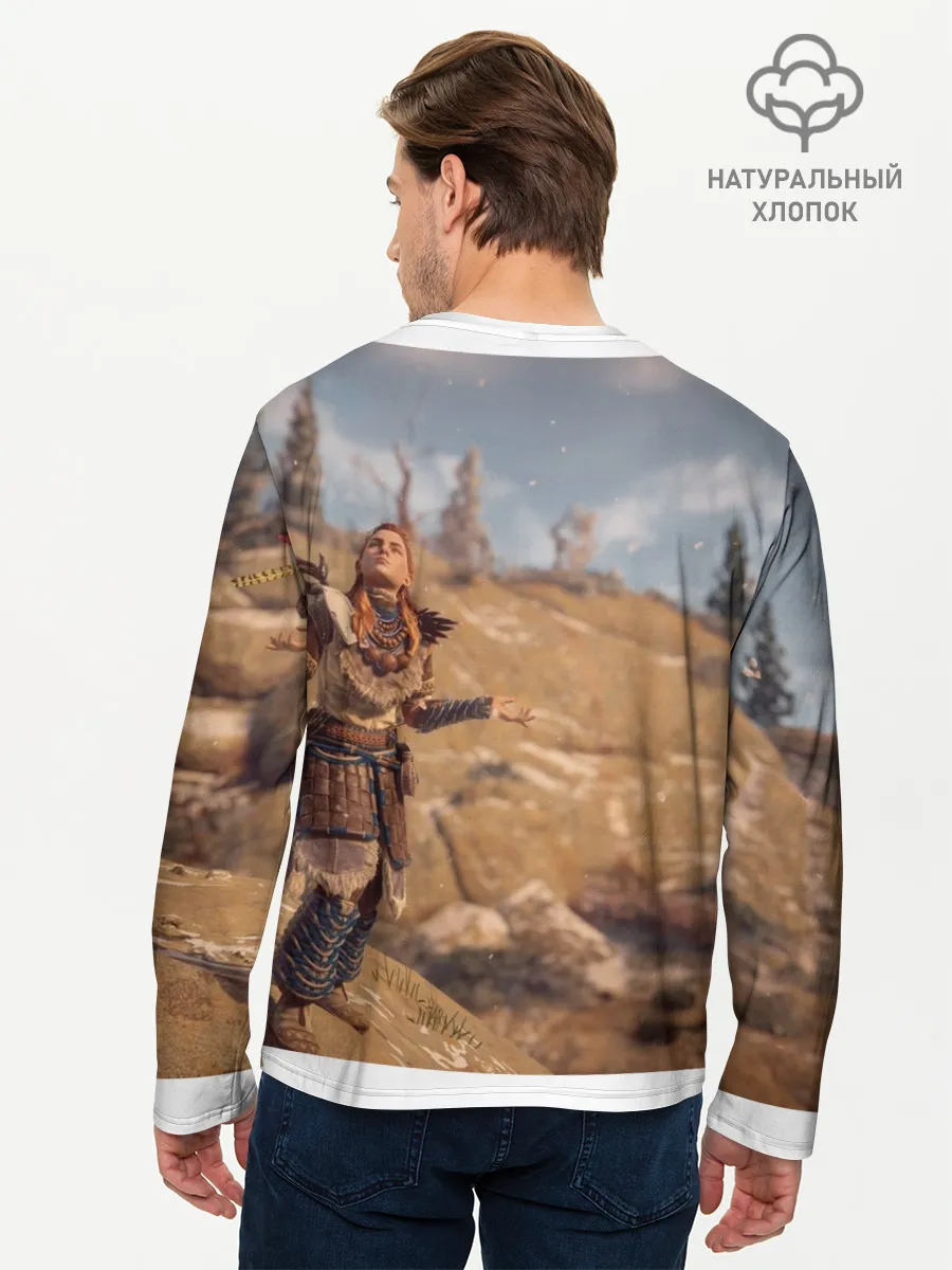 Мужской лонгслив базовый / Horizon Zero Dawn