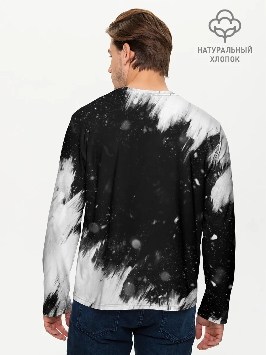 Мужской лонгслив базовый / The Beatles BW