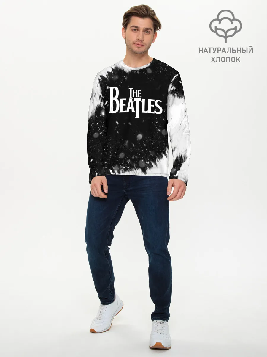 Мужской лонгслив базовый / The Beatles BW