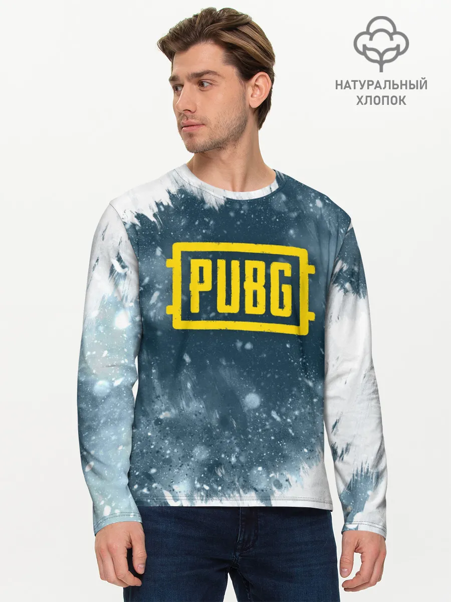 Мужской лонгслив базовый / PUBG BW