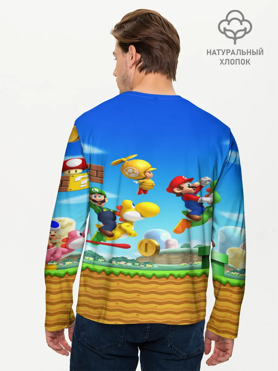 Мужской лонгслив базовый / Марио