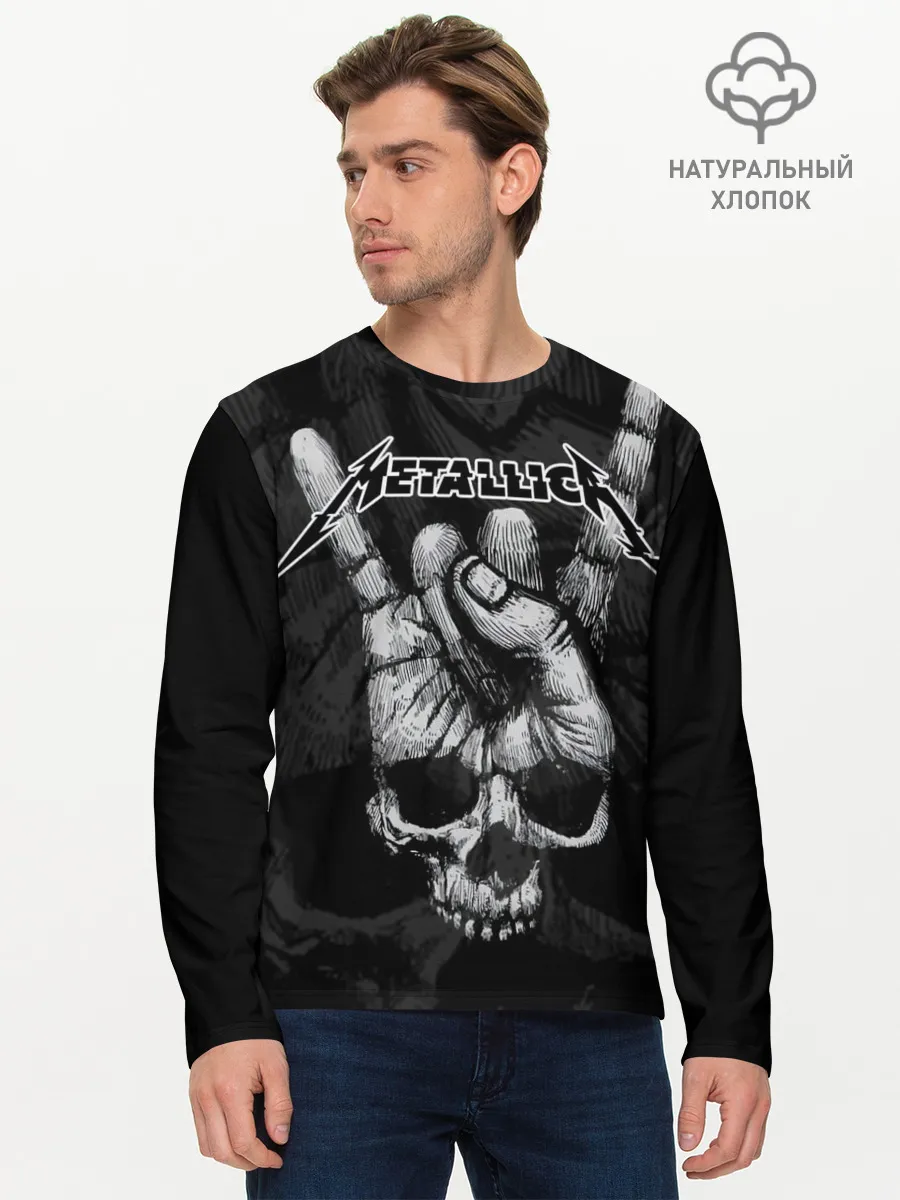 Мужской лонгслив базовый / Metallica