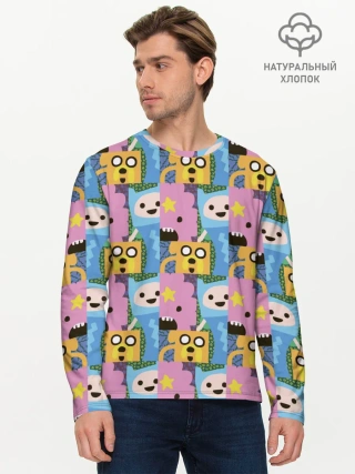 Мужской лонгслив базовый / Время приключений