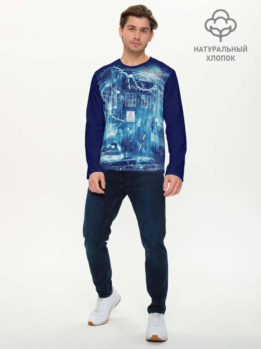 Мужской лонгслив базовый / Doctor Who