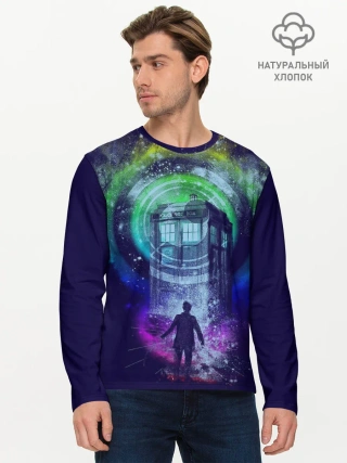 Мужской лонгслив базовый / Доктор Кто