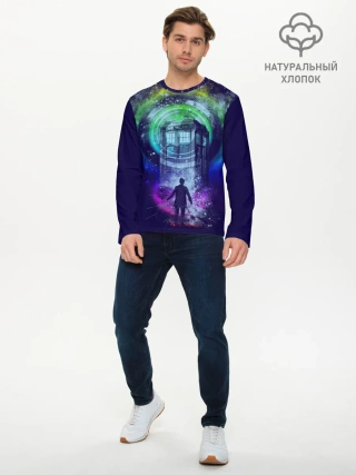 Мужской лонгслив базовый / Доктор Кто