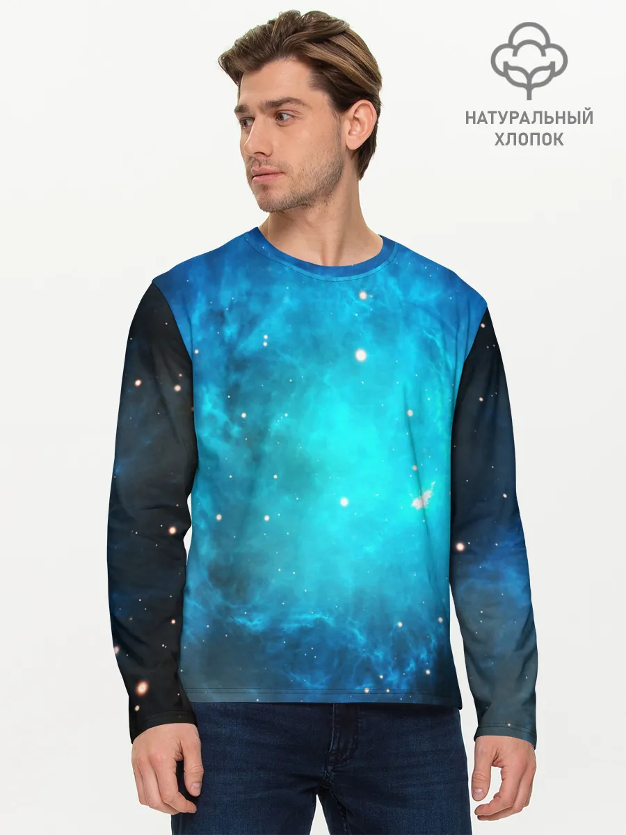 Мужской лонгслив базовый / ЗВЕЗДЫ