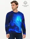 Мужской лонгслив базовый / СИНИЙ КОСМОС