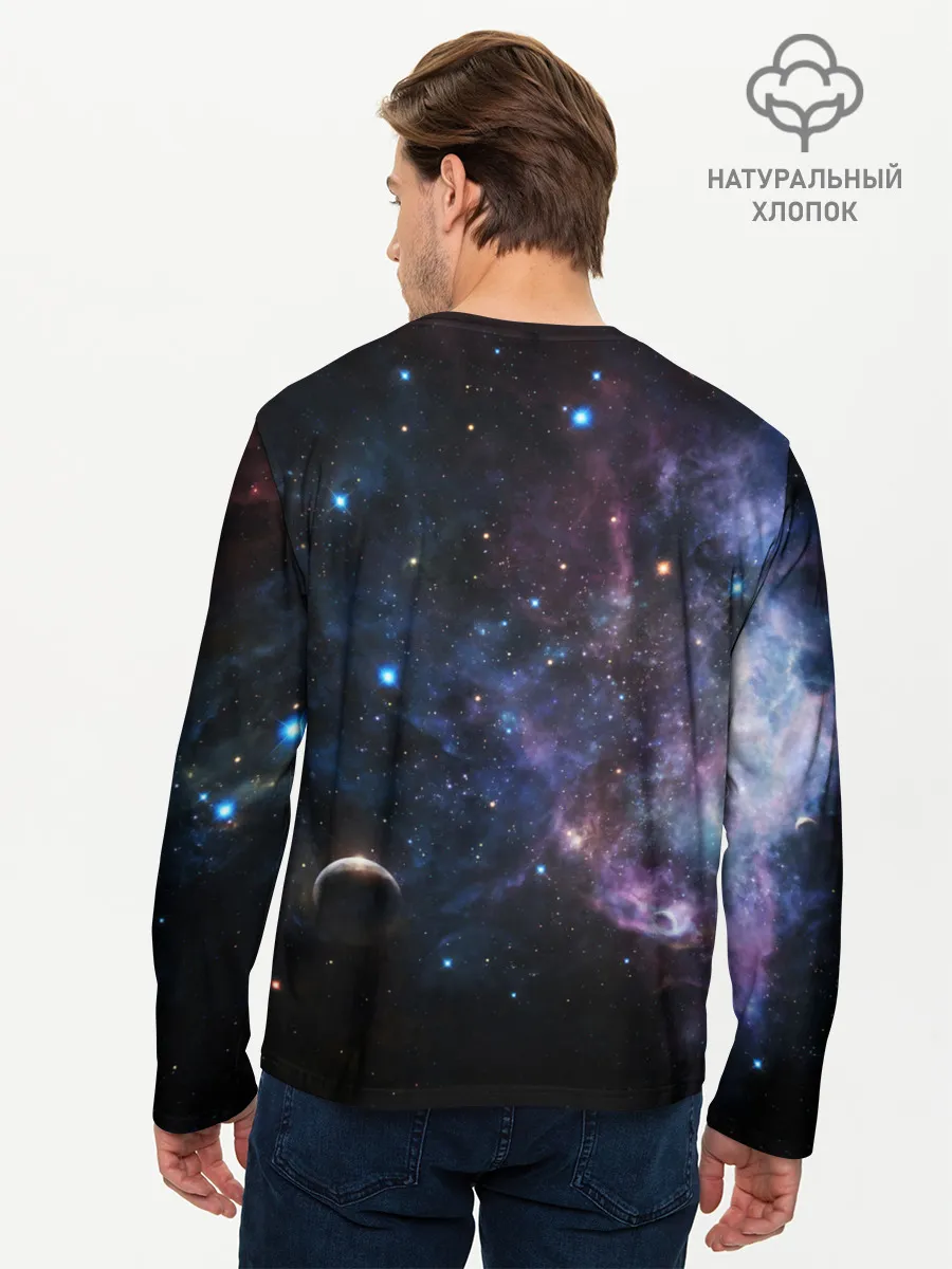 Мужской лонгслив базовый / Звезды