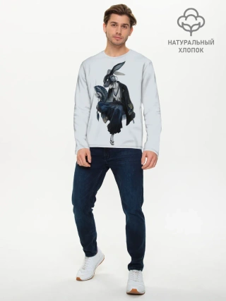 Мужской лонгслив базовый / ушки