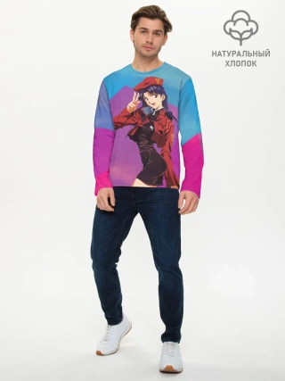 Мужской лонгслив базовый / Misato Katsuragi