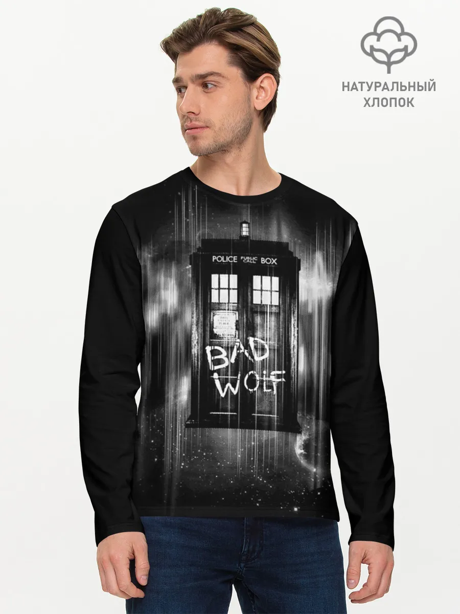 Мужской лонгслив базовый / Doctor Who