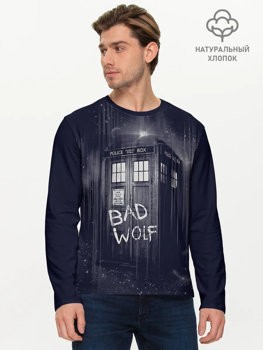Мужской лонгслив базовый / Doctor Who