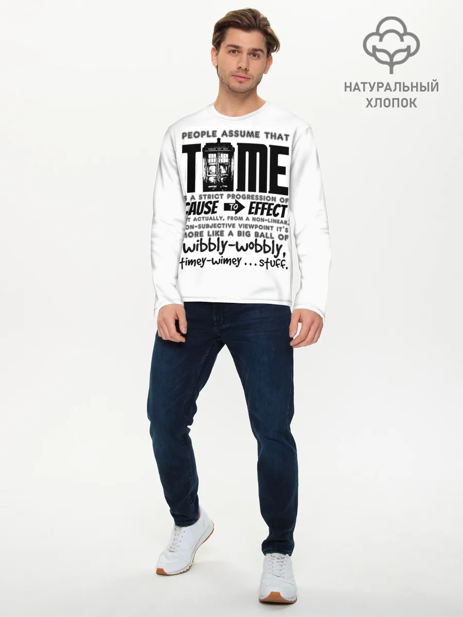 Мужской лонгслив базовый / Doctor Who