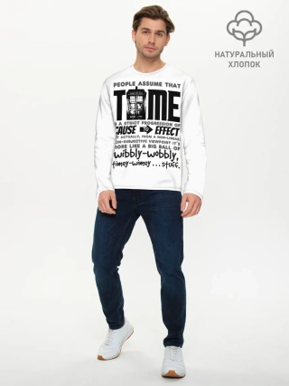 Мужской лонгслив базовый / Doctor Who