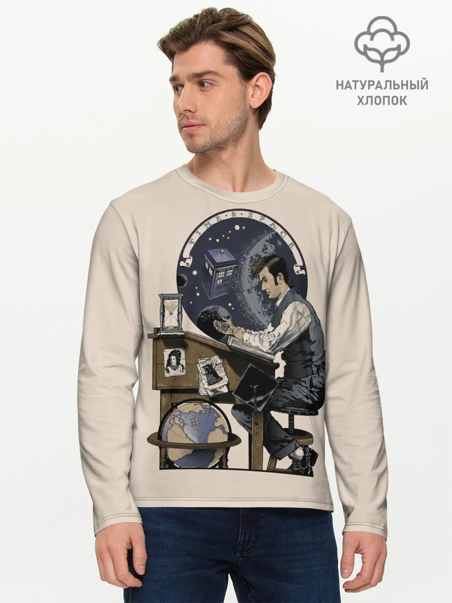Мужской лонгслив базовый / Doctor Who