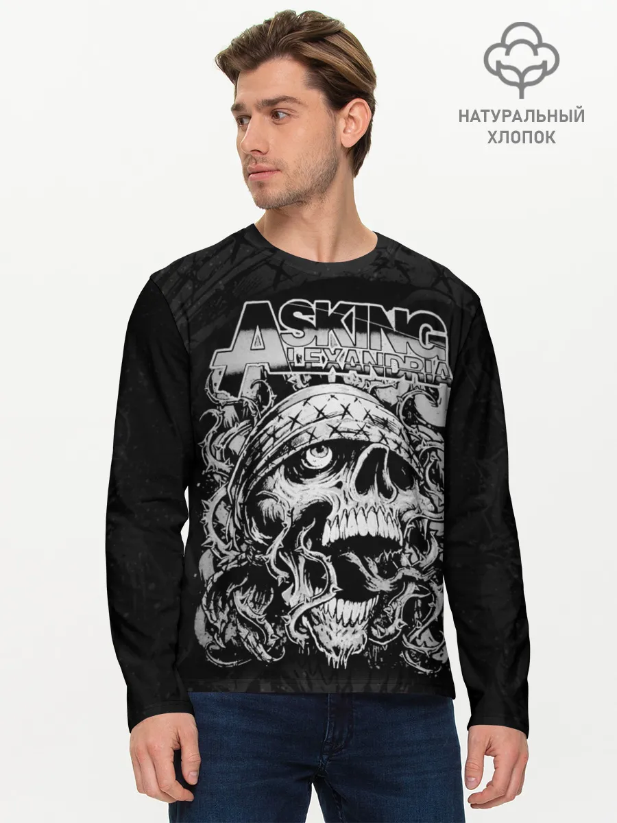Мужской лонгслив базовый / Asking Alexandria