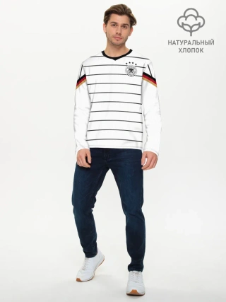 Мужской лонгслив базовый / Germany home 2020 EURO