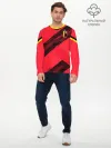 Мужской лонгслив базовый / Belgium home EURO 2020