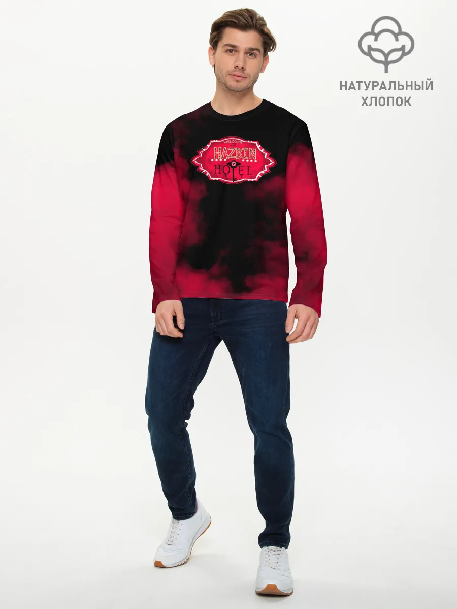 Мужской лонгслив базовый / Hazbin Hotel