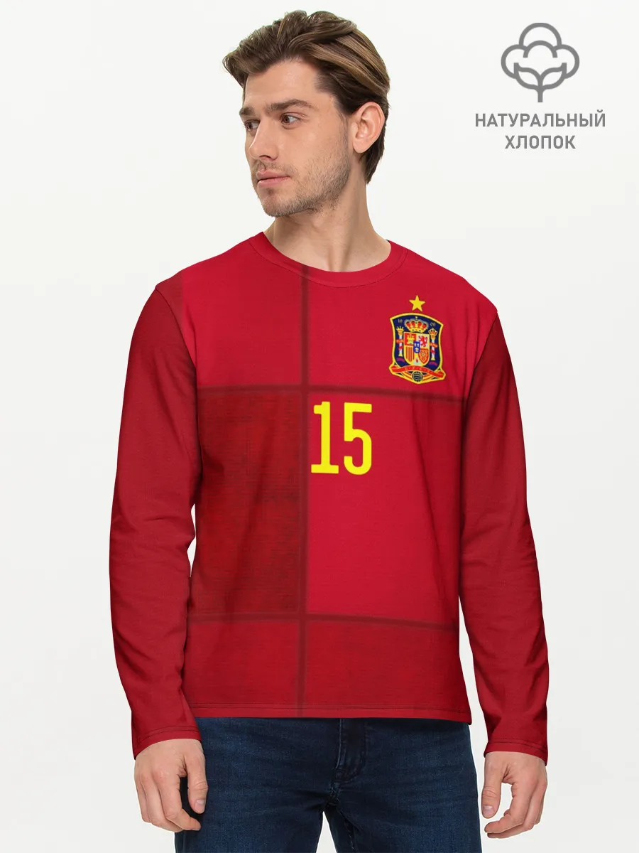 Мужской лонгслив базовый / Ramos home EURO 2020
