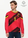 Мужской лонгслив базовый / Lukaku home EURO 2020