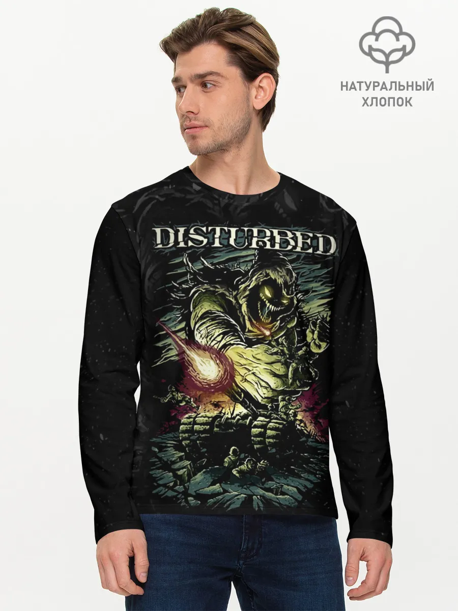 Мужской лонгслив базовый / Disturbed