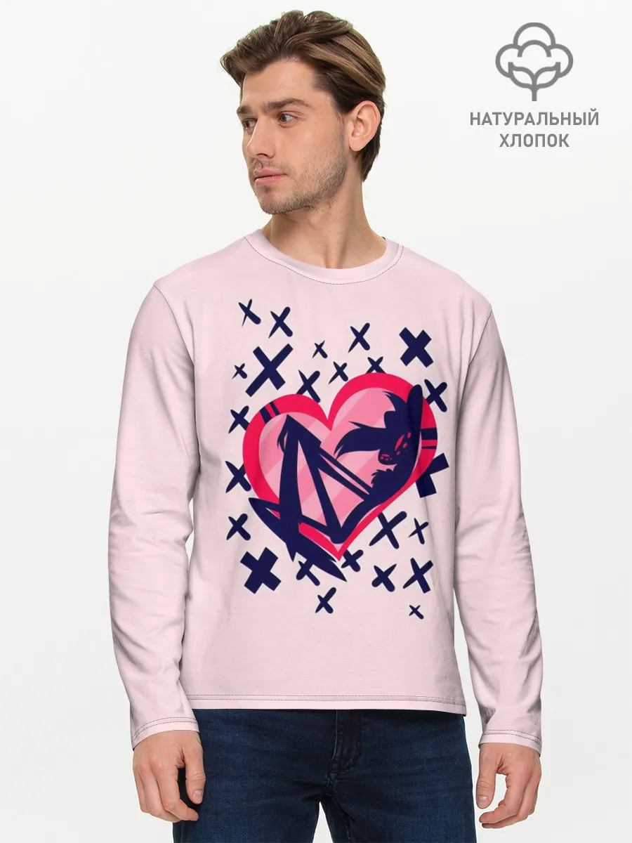 Мужской лонгслив базовый / Отель Хазбин