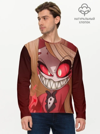 Мужской лонгслив базовый / Hazbin Hotel