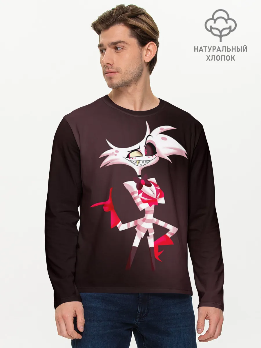 Мужской лонгслив базовый / Hazbin Hotel