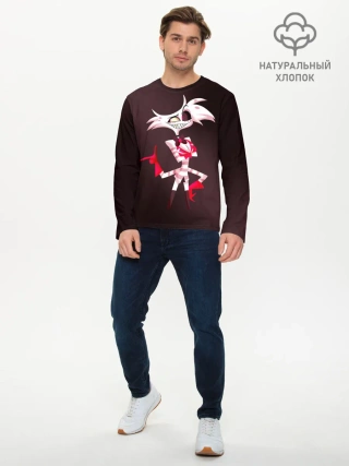 Мужской лонгслив базовый / Hazbin Hotel