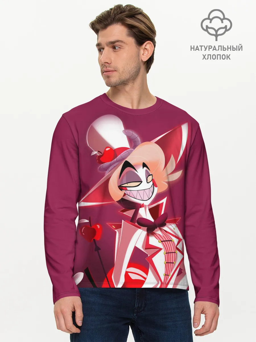 Мужской лонгслив базовый / Hazbin Hotel